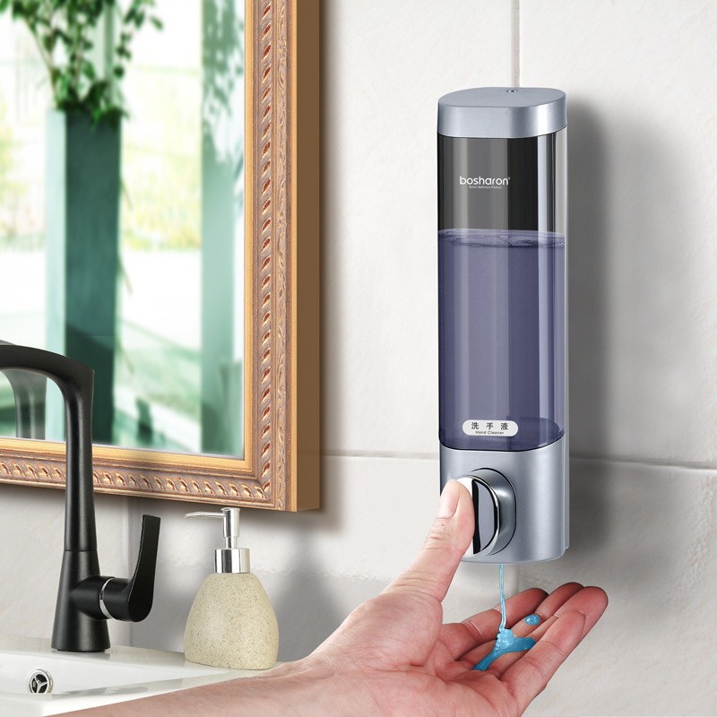 Wall-mounted No Punch Three-head Soap Dispenser Hotel Guesthouse House - Image 2
