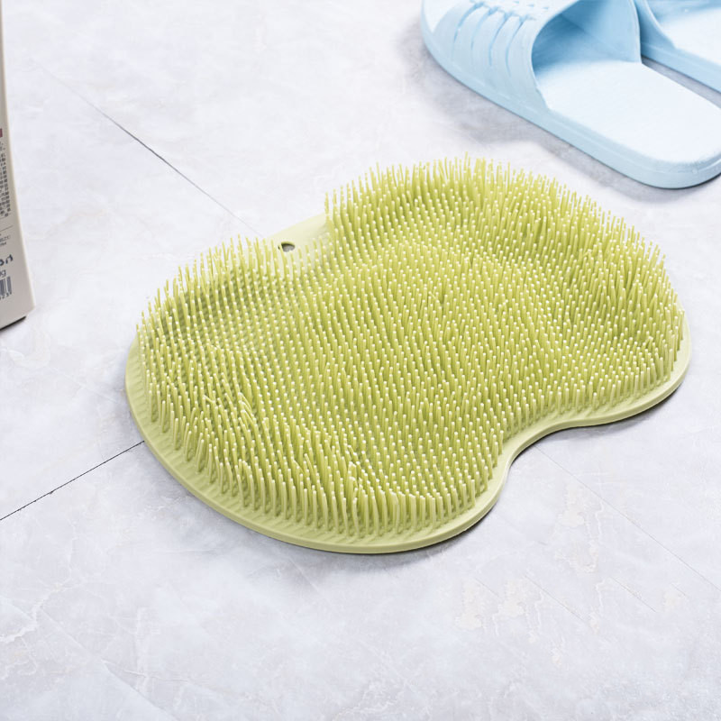 Massage Bath Brush Bathroom Non-slip Bath Mat Back Massage Brush Silicone Suction Cup Foot Rub Pad Body Cleaning Bathing Tool - Image 5