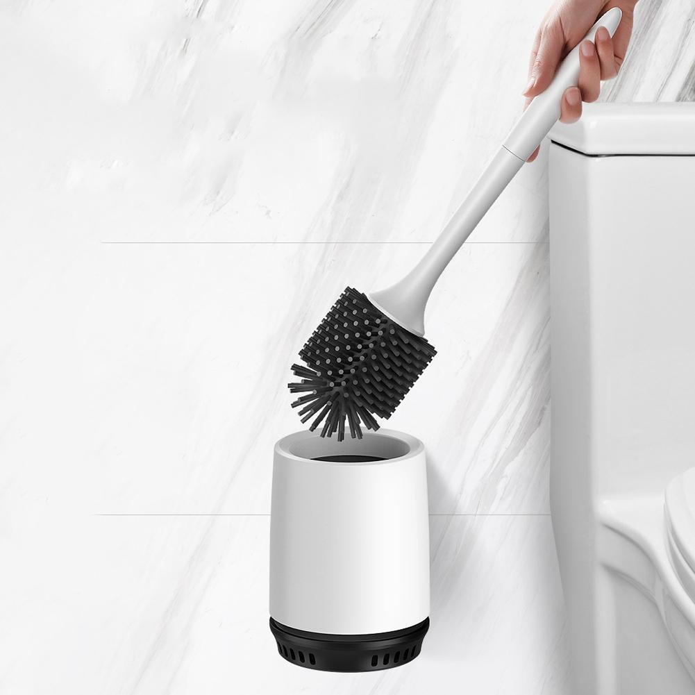 Non-stick Hair Soft Plastic Brush Head Toilet - Image 2