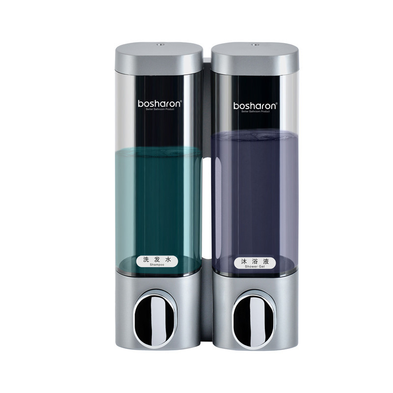 Wall-mounted No Punch Three-head Soap Dispenser Hotel Guesthouse House - Image 3