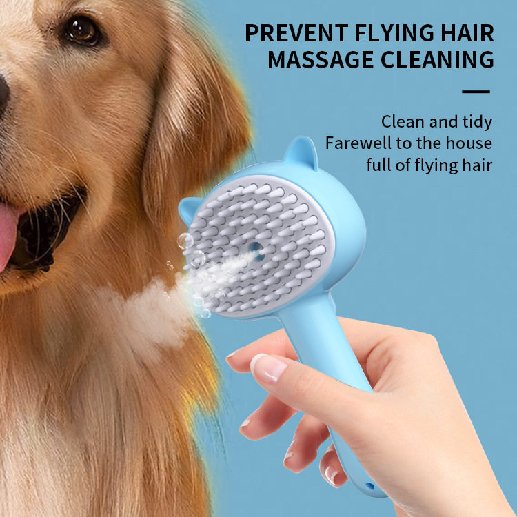 Hair Cleaning Brush With Mist Multifunctional Cat Grooming Brush Rechargeable Self Cleaning Slicker Brush For Pets Dogs & Catsb Pet Products - Image 7