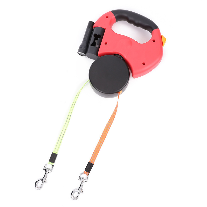 Retractable Dog Leash For Small Dogs Reflective Dual Pet Leash Lead 360 Swivel No Double Dog Walking Leash With Lights Pet Products - Image 10