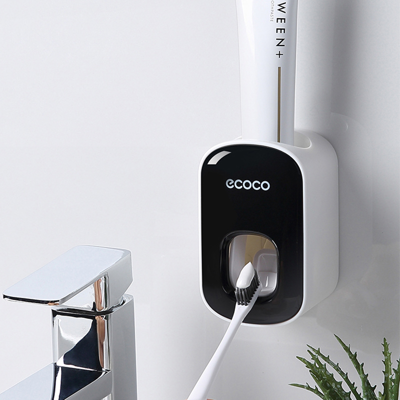 Wall Mounted Automatic Toothpaste Holder Bathroom Accessories Set Dispenser - Image 4