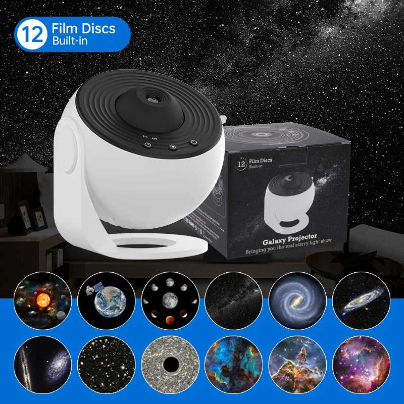 Night Light Galaxy Projector Starry Sky Projector 360 Rotate Planetarium Lamp For Kids Bedroom Valentines Day Gift Wedding Deco - Image 3